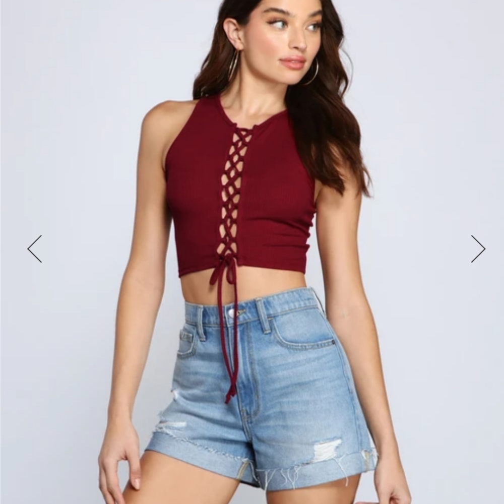 Tie Up Crop Top